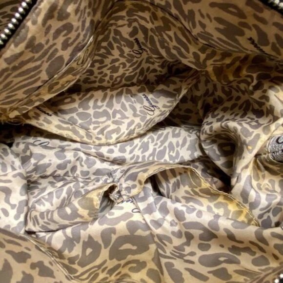 GUESS Slouchy Satchel Black Grey Signature Women's Oversized Shoulder Bag (Read) - Picture 10 of 15